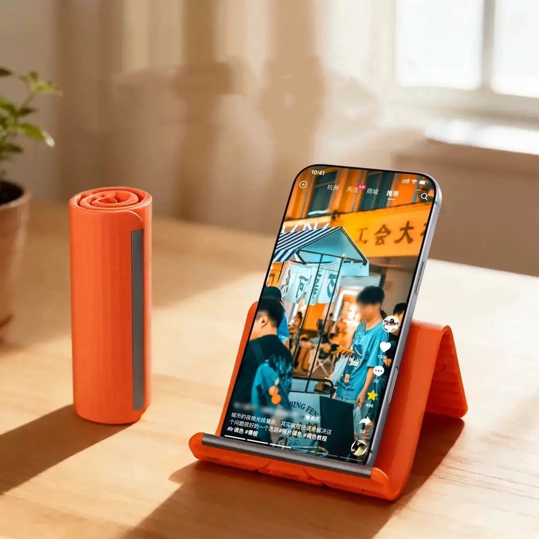 Laptop Stand - 怠惰な携帯電話スタンド シリコン製デスクトップタブレット/ノートパソコンホルダー クリエイティブで柔軟な折りたたみ式変形スタンド 旅行用アクセサリー