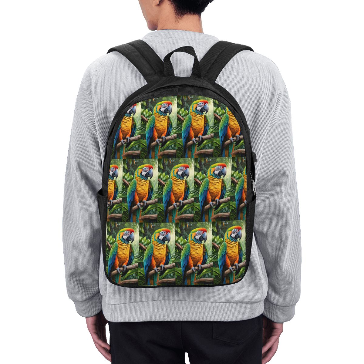 Laptop Bag - かわいいコンゴウインコのバックパック旅行ノートブックバッグコンピュータ大学生スクールバッグラップトップショルダーバッグ男性女性用