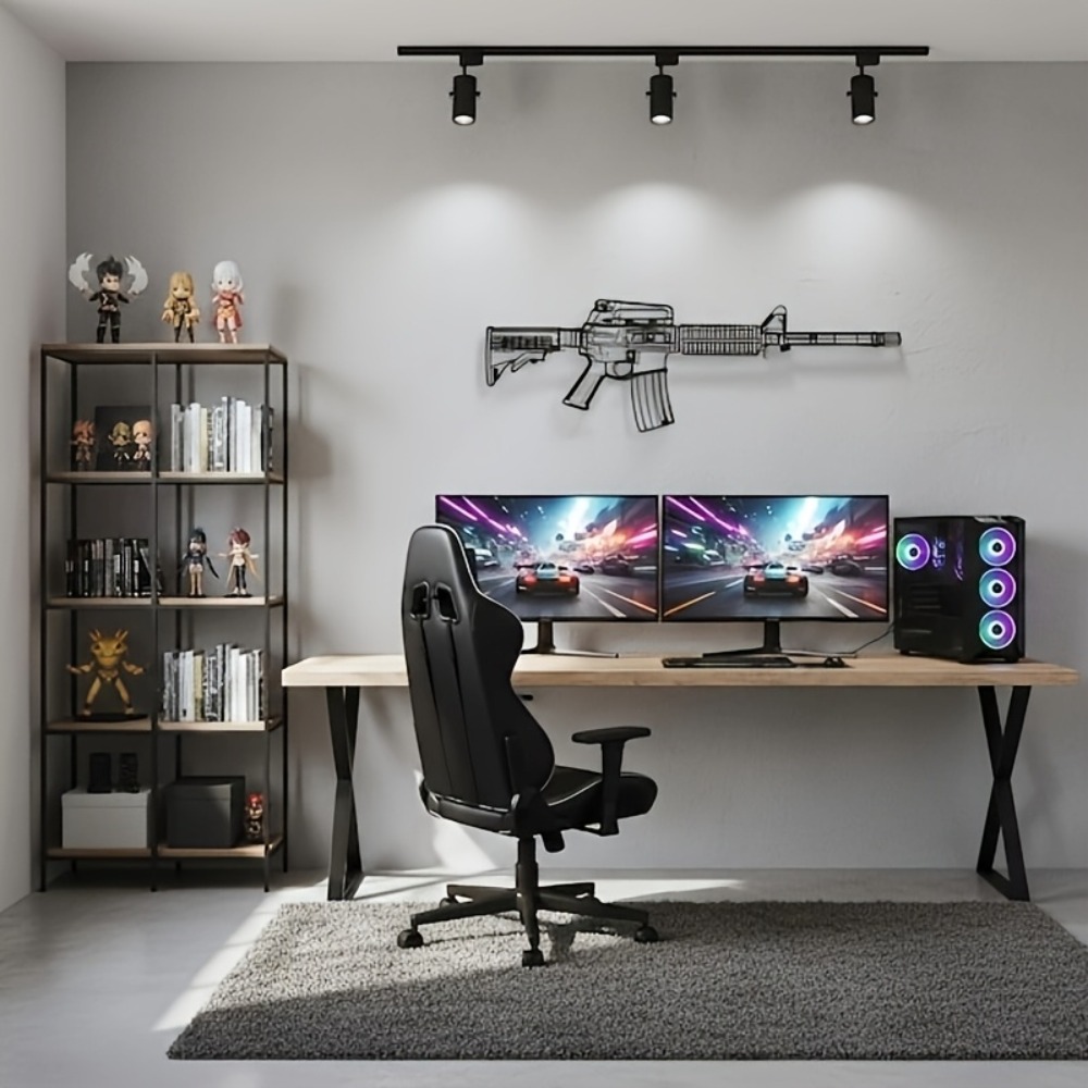CIFbuy M4ライフル AR15ガン シルエット柄 ゲー - Laptop Mouse のレビューと価格