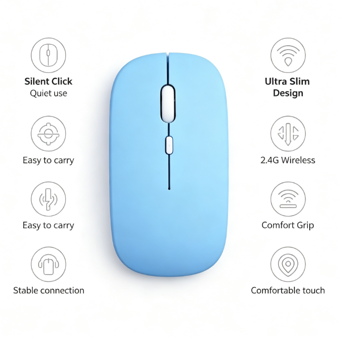 HTMCK Bluetooth対応ワイヤレス静音マウス。ノー - Laptop Mouse のレビューと価格