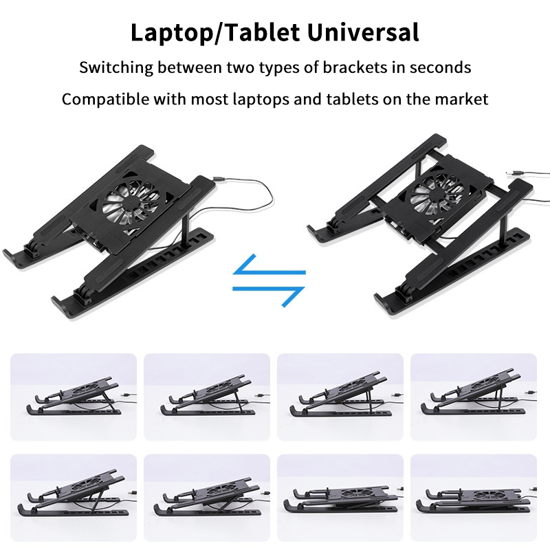 折りたたみ式ノートパソコン冷却スタンド、ファン1個付き、ポー - Laptop Cooling Pad のレビューと価格