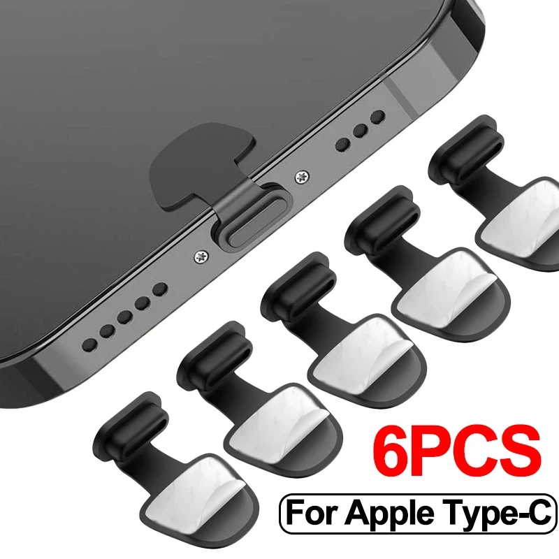 1/4/6個入り 充電ポート用防塵ダストプラグ iPhone - Usb Hub のレビューと価格