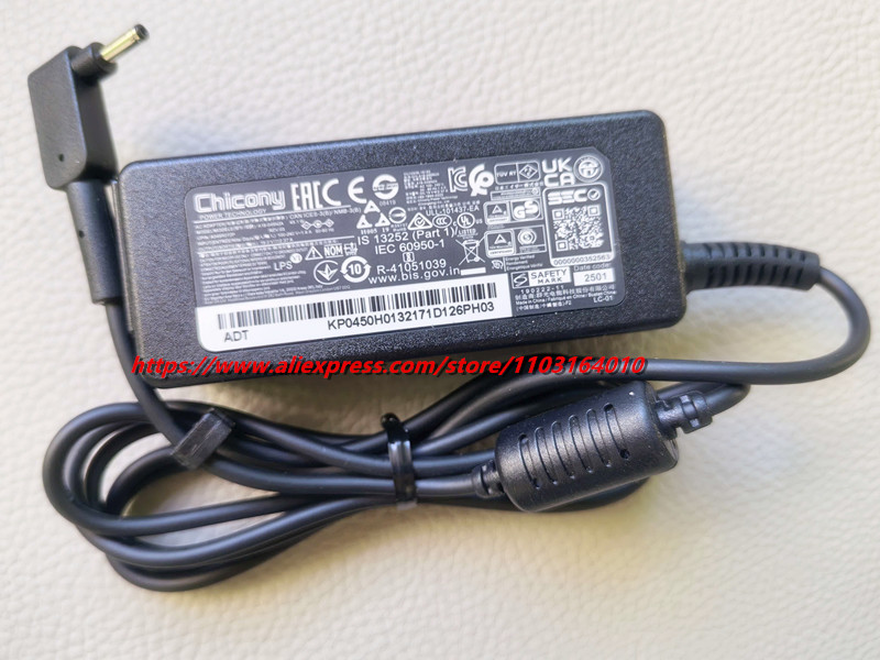 オリジナル19V 2.37A 45Wノートパソコン充電器 A - Laptop Charger のレビューと価格