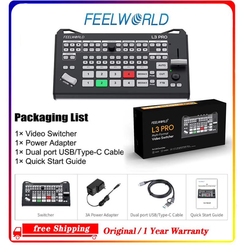 FEELWORLD L3 PRO 5チャンネルビデオスイッチ - Hdmi Cable のレビューと価格