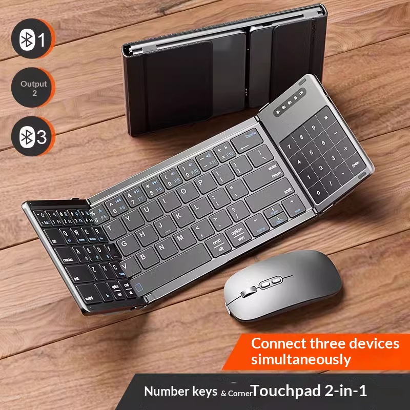 Mengzu 三つ折りワイヤレス Bluetooth キーボ - Laptop Mouse のレビューと価格