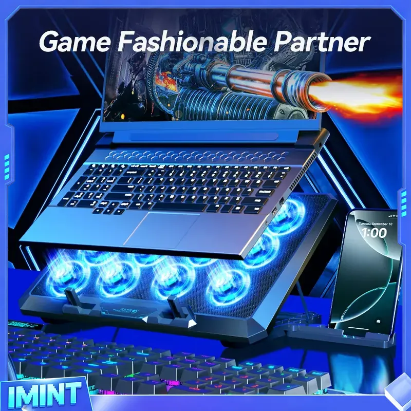 COOLCOLD ノートパソコン冷却パッド 12個の静音ファ - Laptop Cooling Pad のレビューと価格