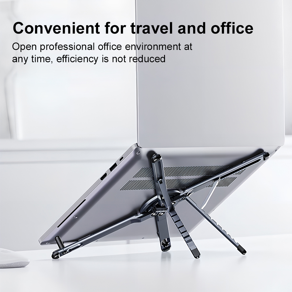携帯電話用マグネット式ホルダー＆自撮り棒 3-in-1 折り - Laptop Stand のレビューと価格
